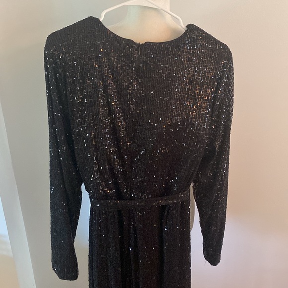 Giffniseti NWT black sequin jumpsuit - Picture 7 of 9